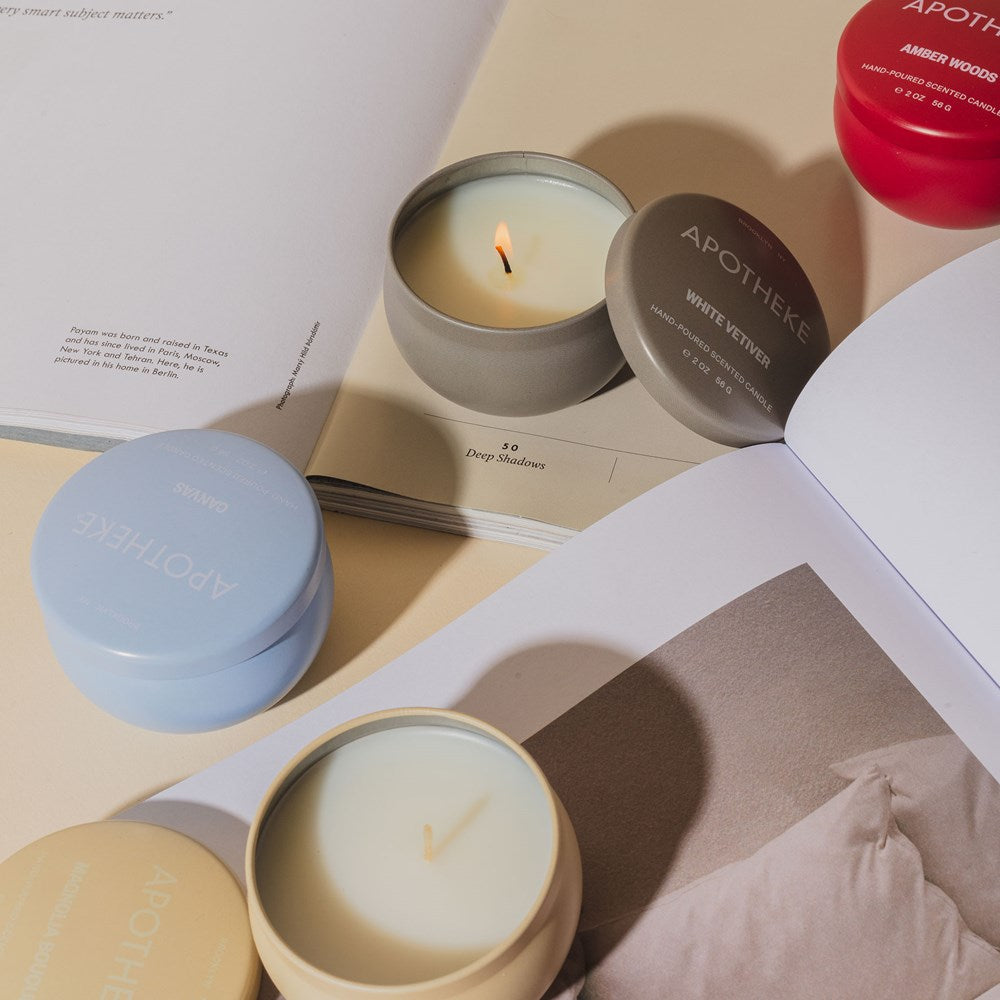 Apotheke Santal Rock Rose Mini Candle Tin