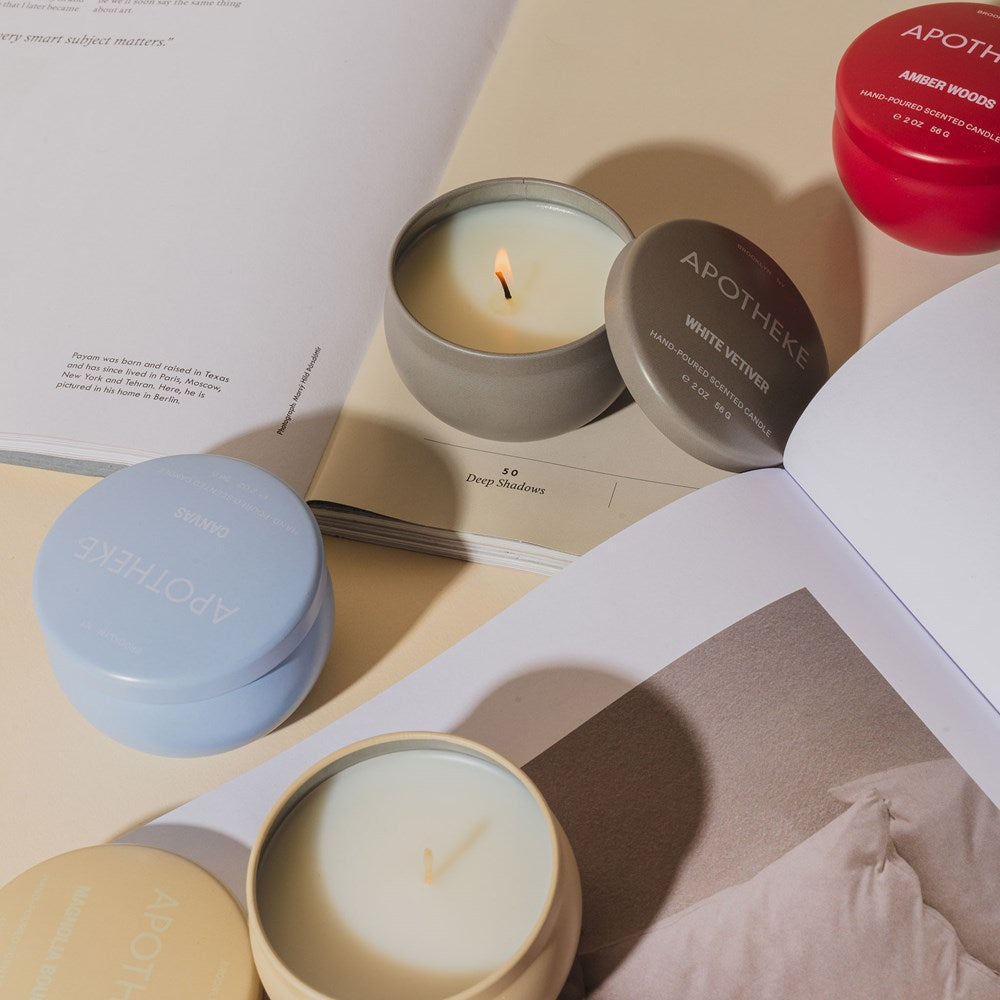 Apotheke Sea Salt Grapefruit Mini Candle Tin
