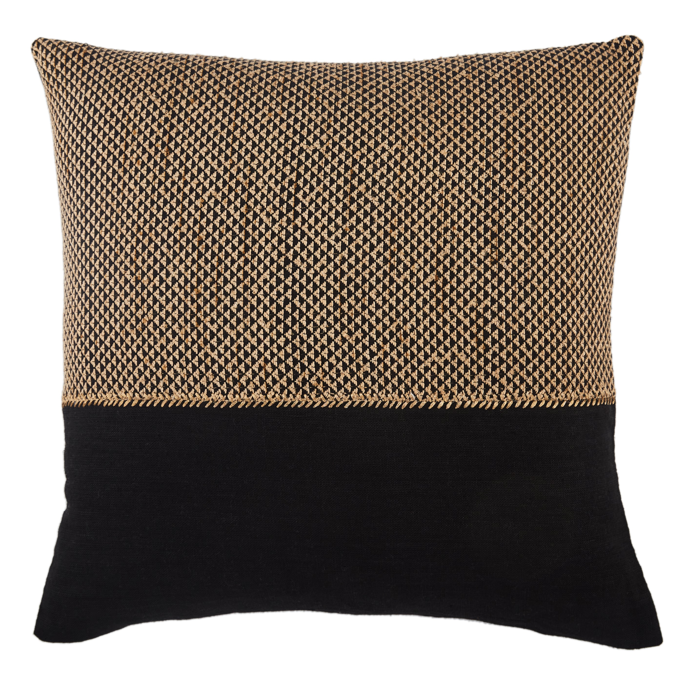 Jaipur Living Sila Pillow - Light Tan/Black (TGA11)