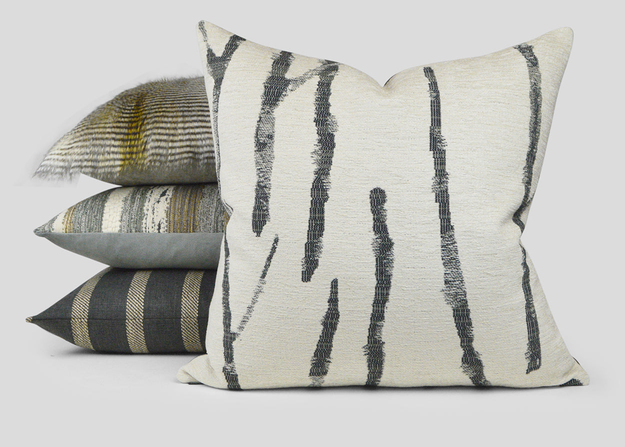 D.V. Kap Home Mesmerize Pillow - Charcoal