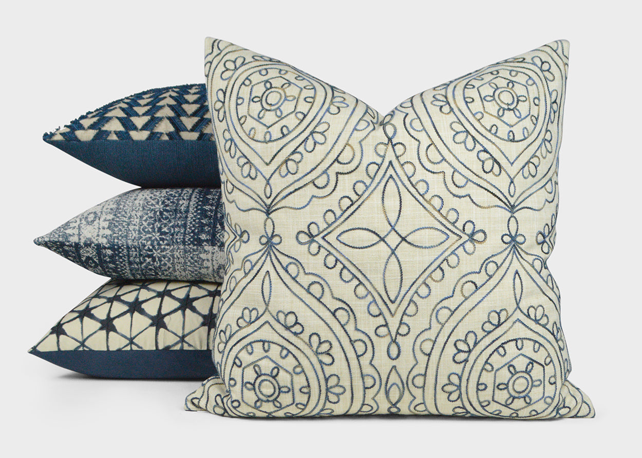 D.V. Kap Home Laplander Pillow - Blue