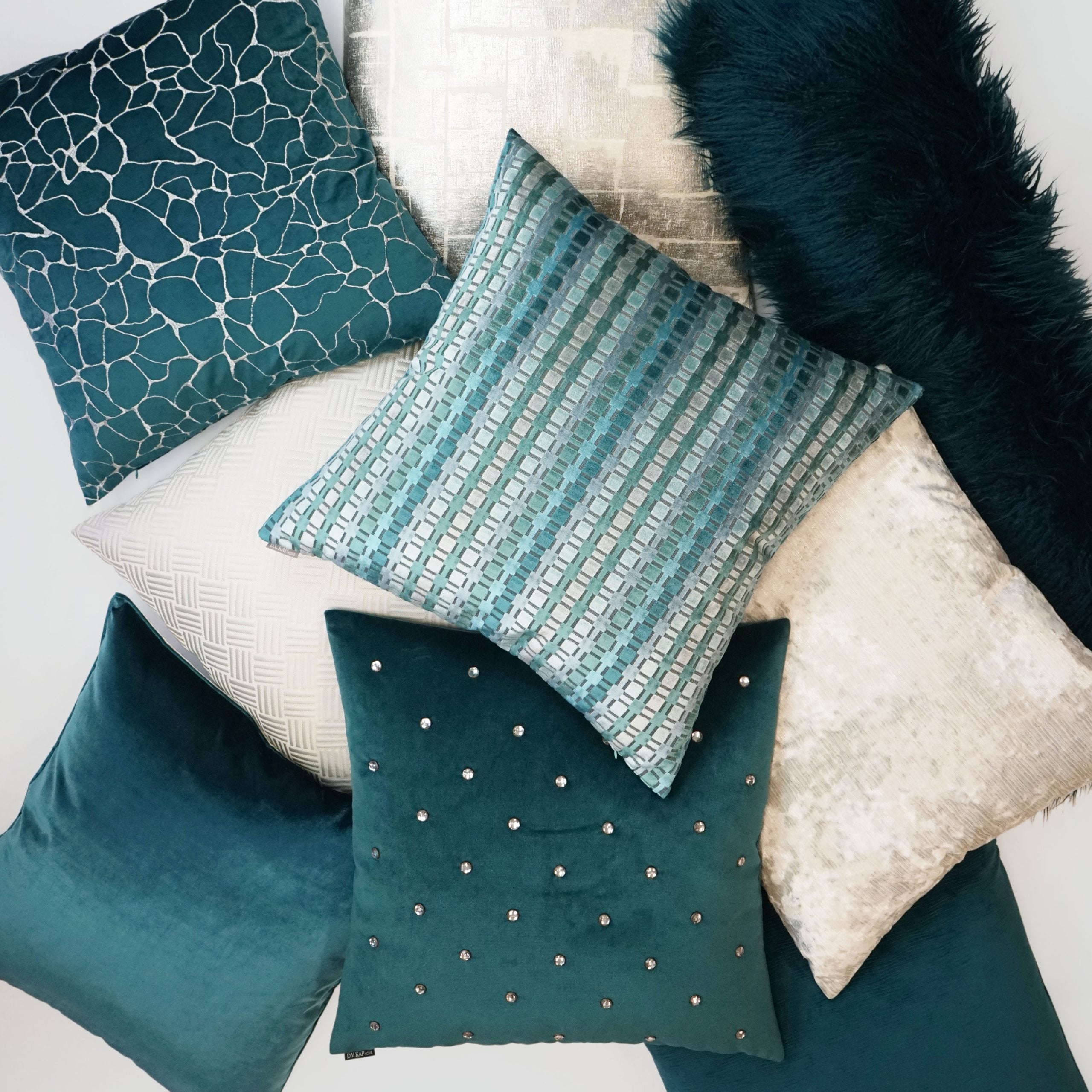 D.V. Kap Home Iridescence Pillow - Peacock