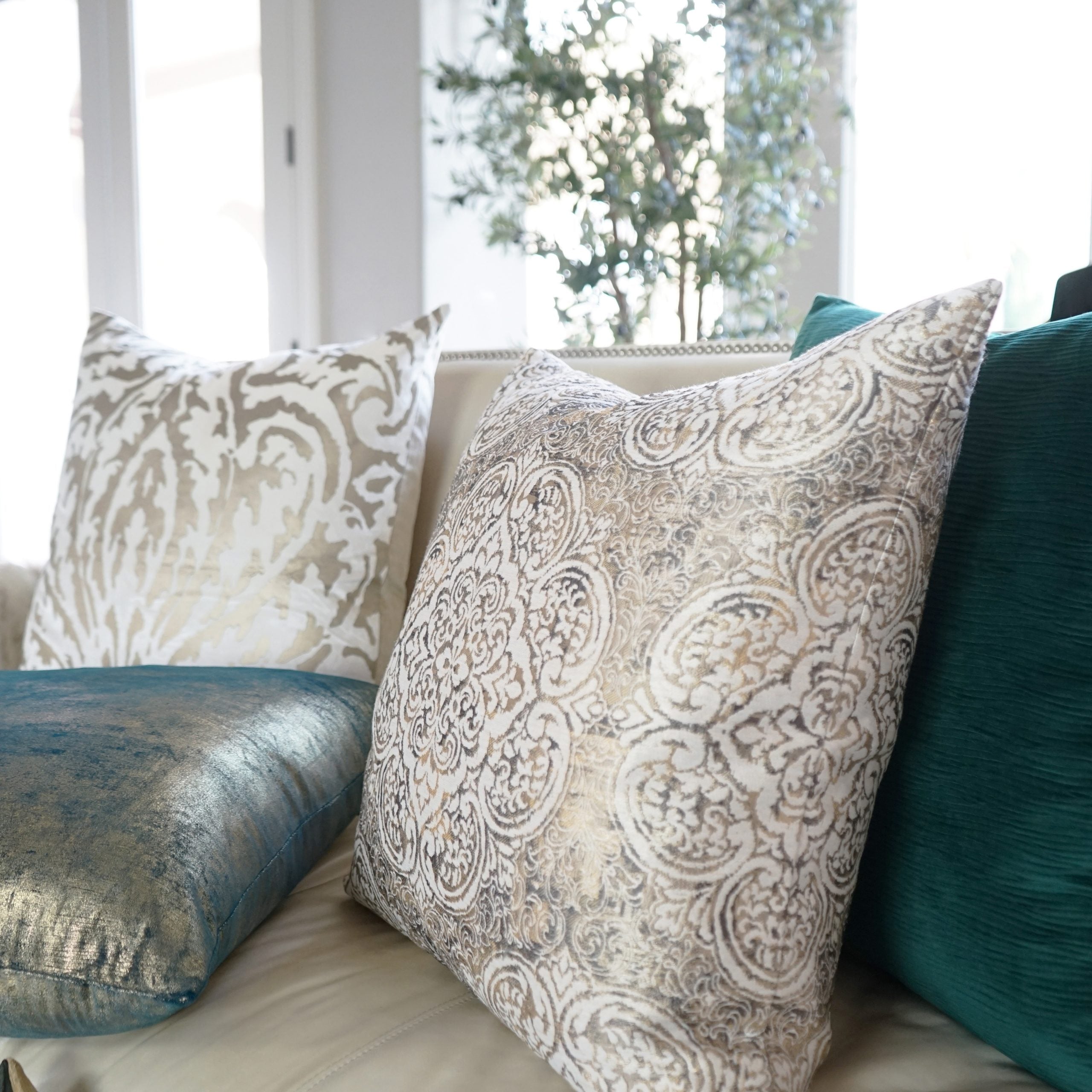 D.V. Kap Home Vogue Pillow - Pewter