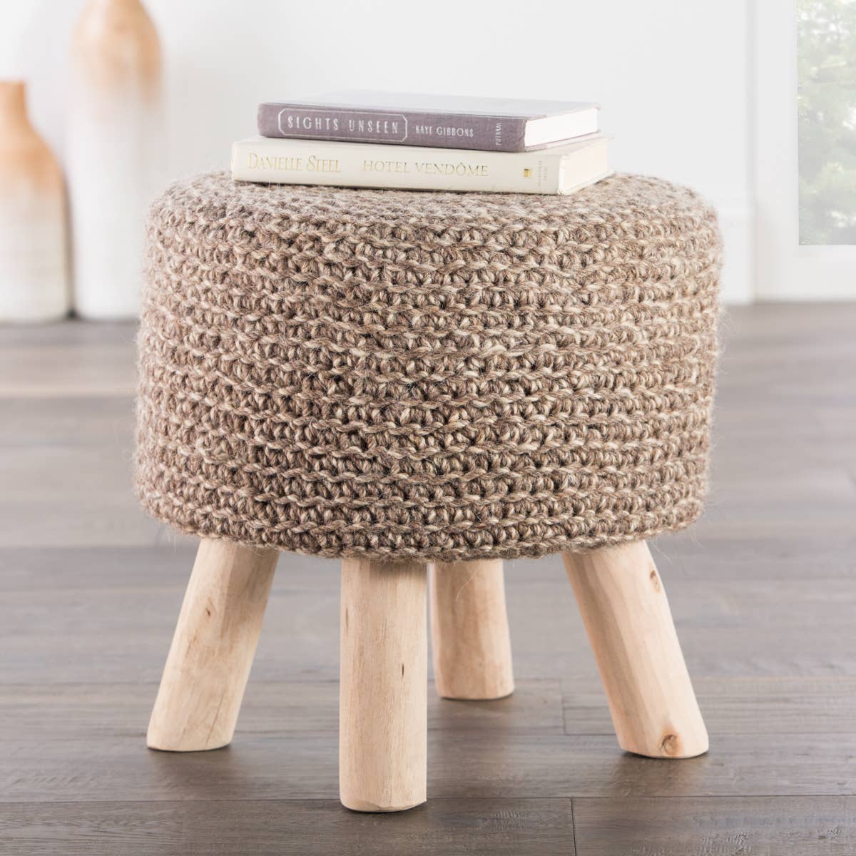 Jaipur Living Westport Pouf (WES02)