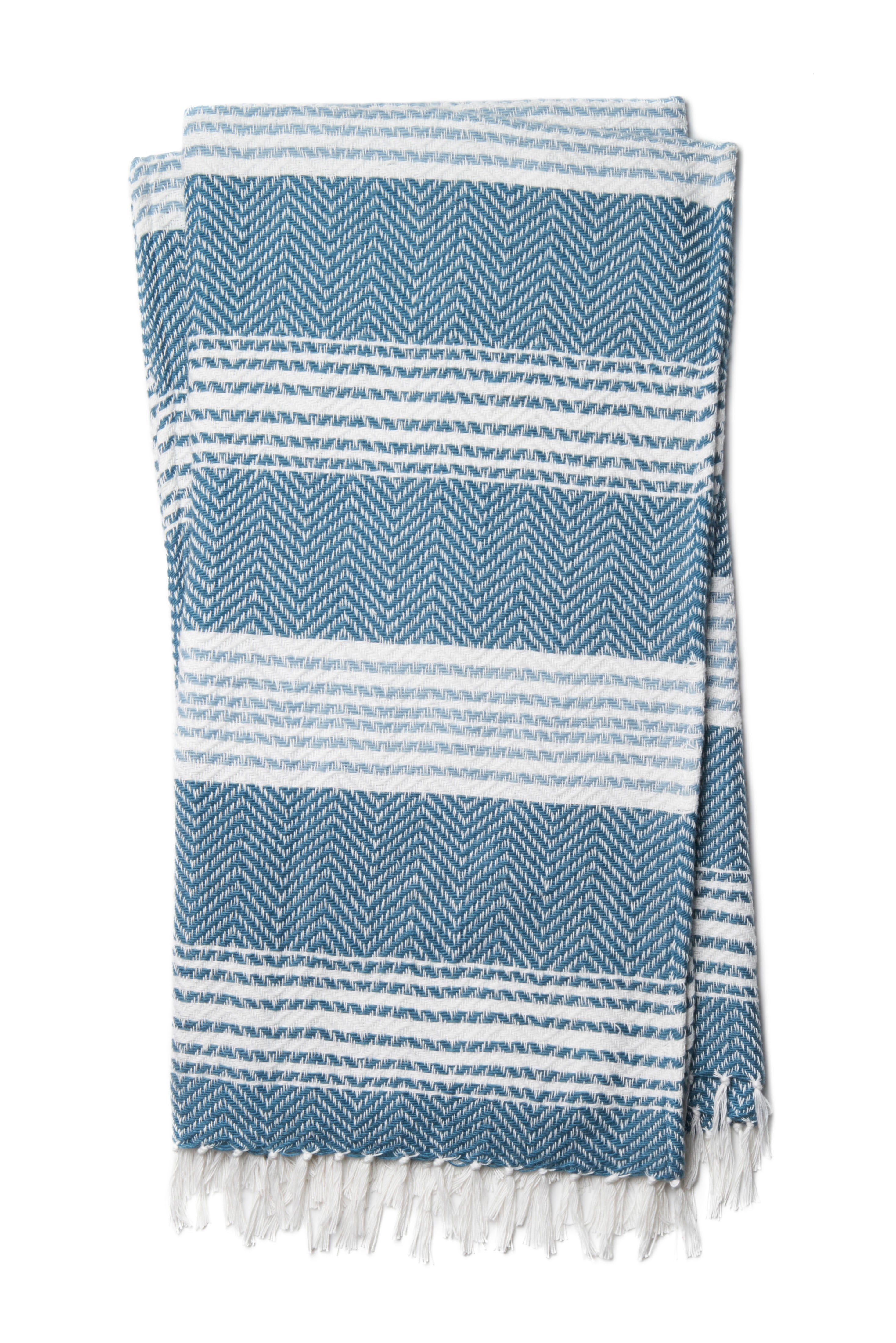 Loloi Wren Throw - Blue / White (T0035)
