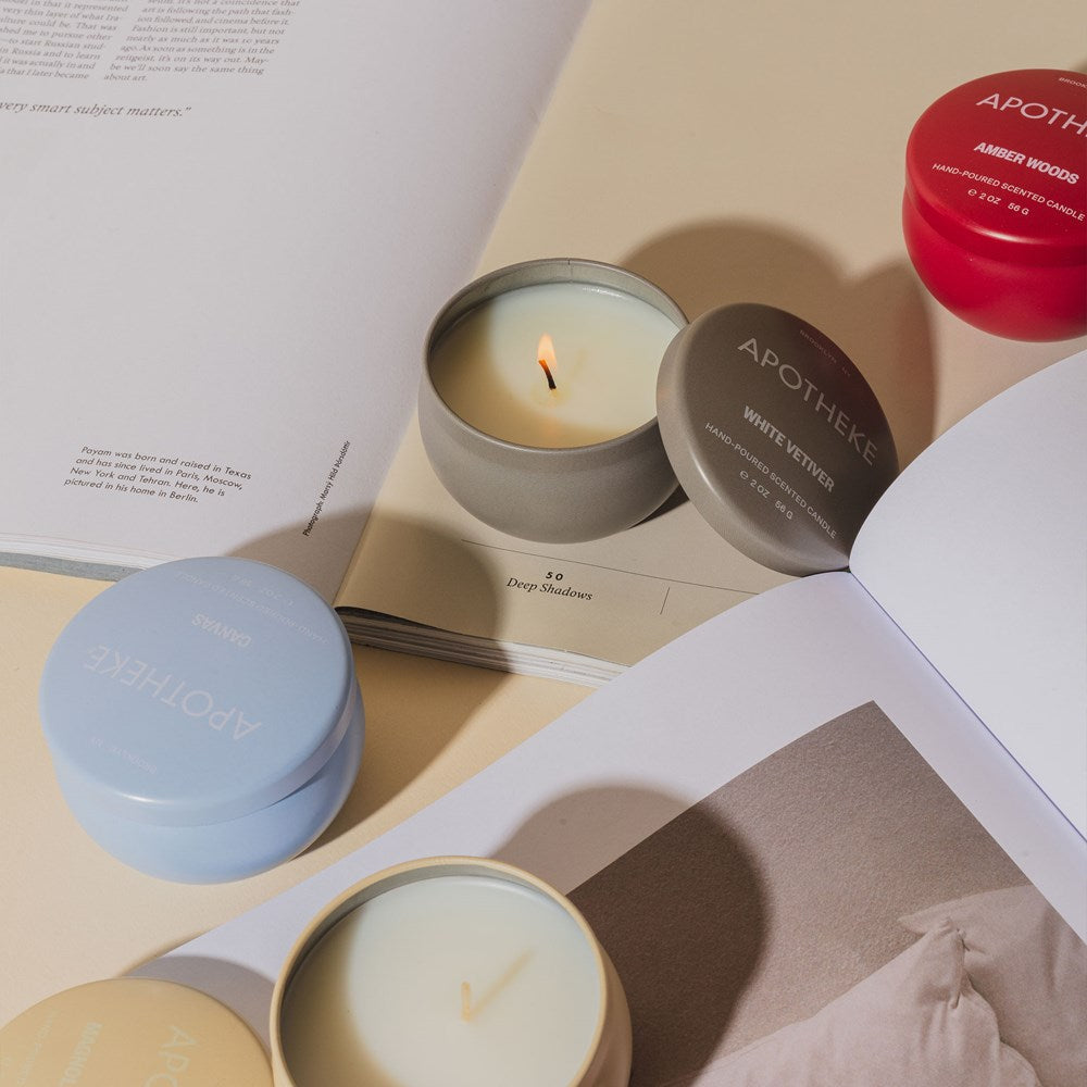 Apotheke Wild Mint and Ivy Mini Candle Tin