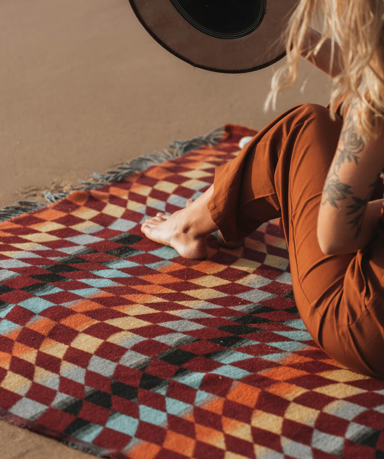 Sackcloth & Ashes Checkered Eureka Blanket