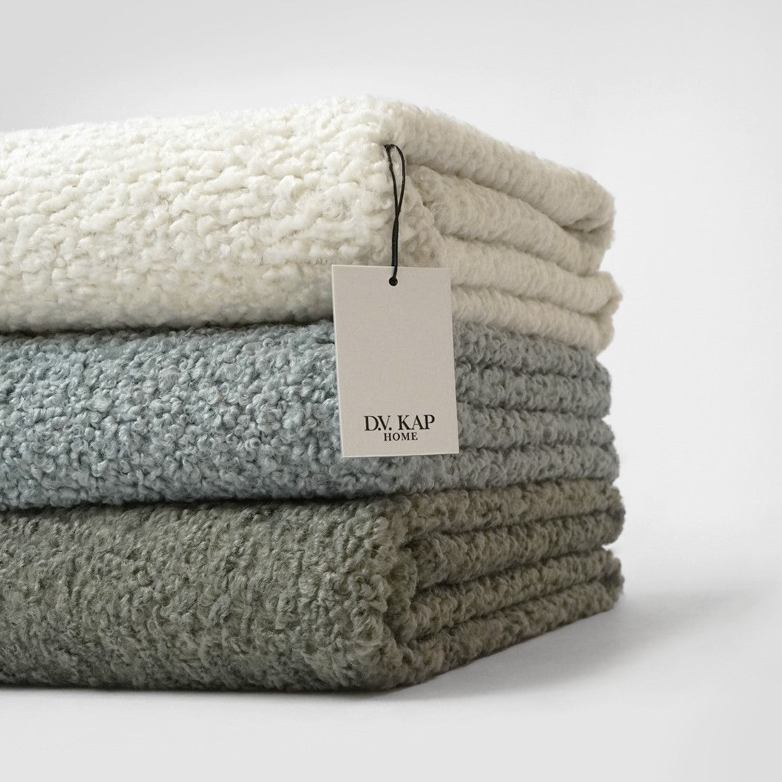 D.V. Kap Home Poodle Throw - Cloud