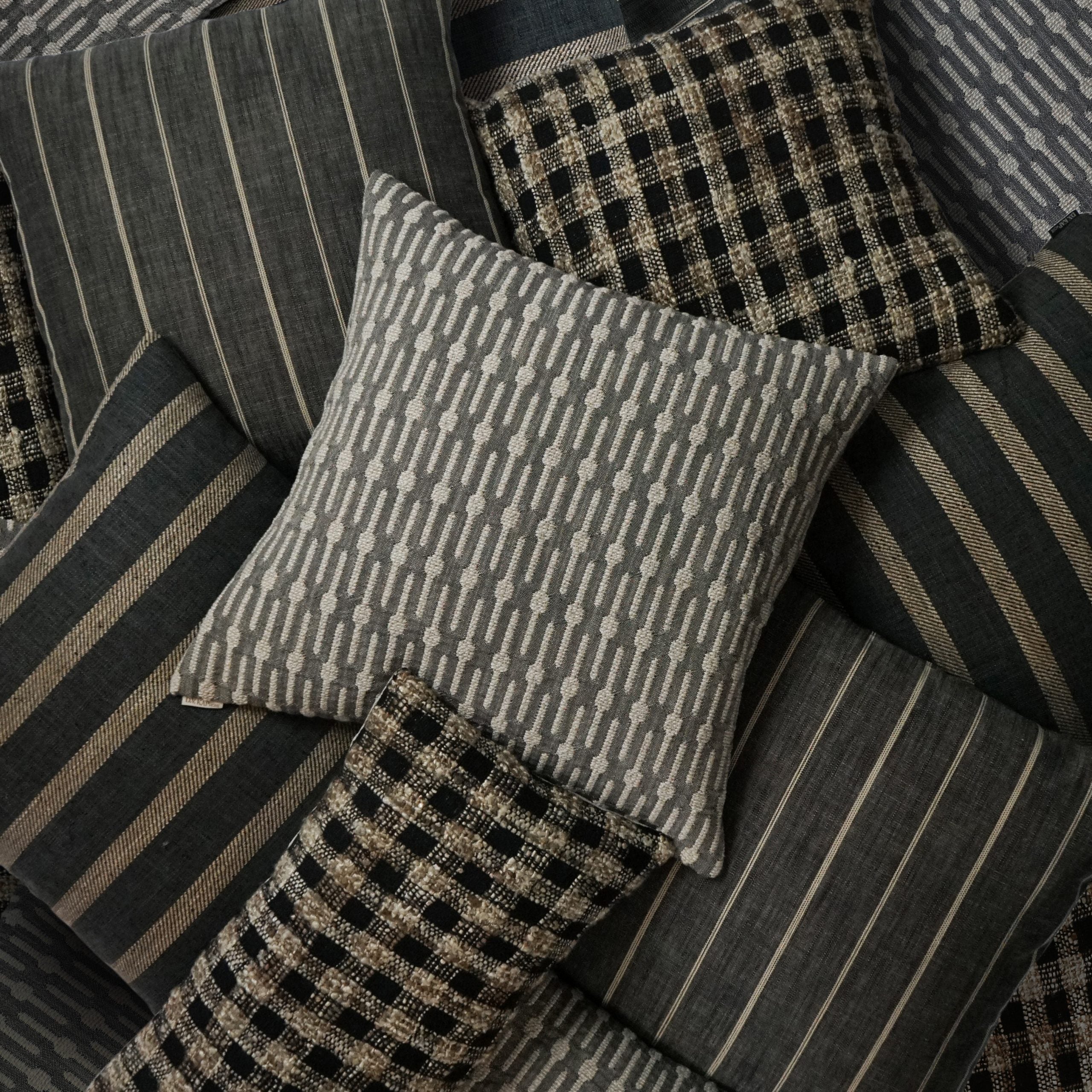 D.V. Kap Home Channel Pillow - Black