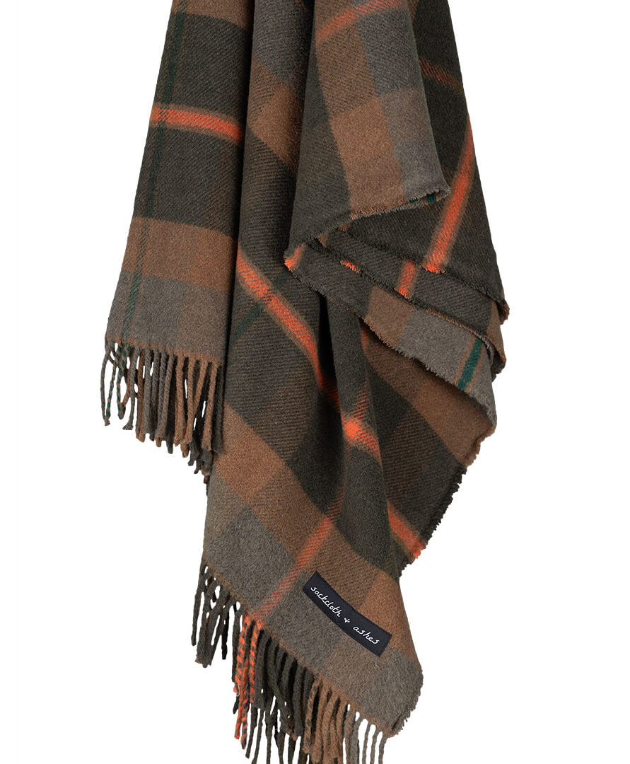 Sackcloth & Ashes Folk Olive Blanket