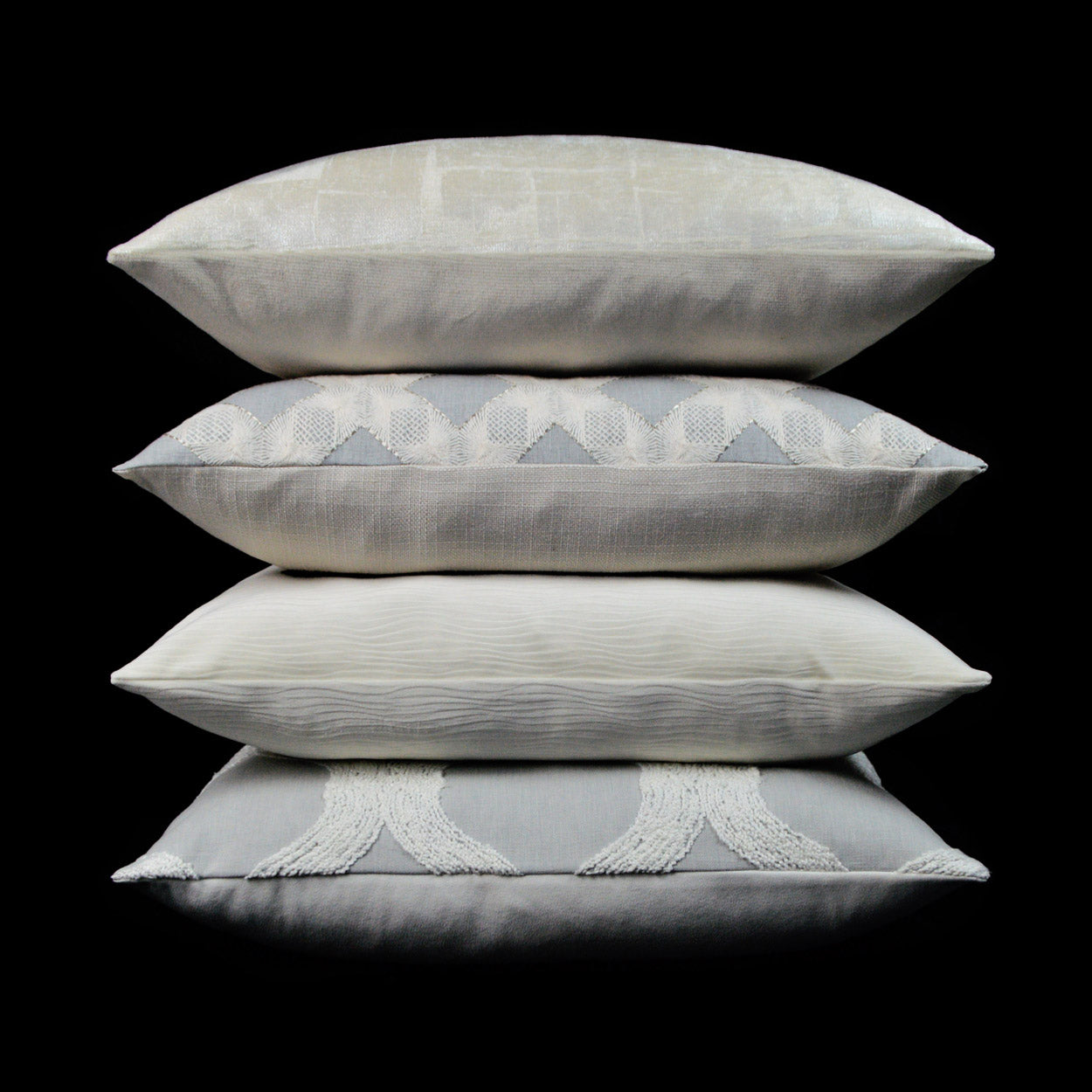 D.V. Kap Home French Twist Pillow - Dove
