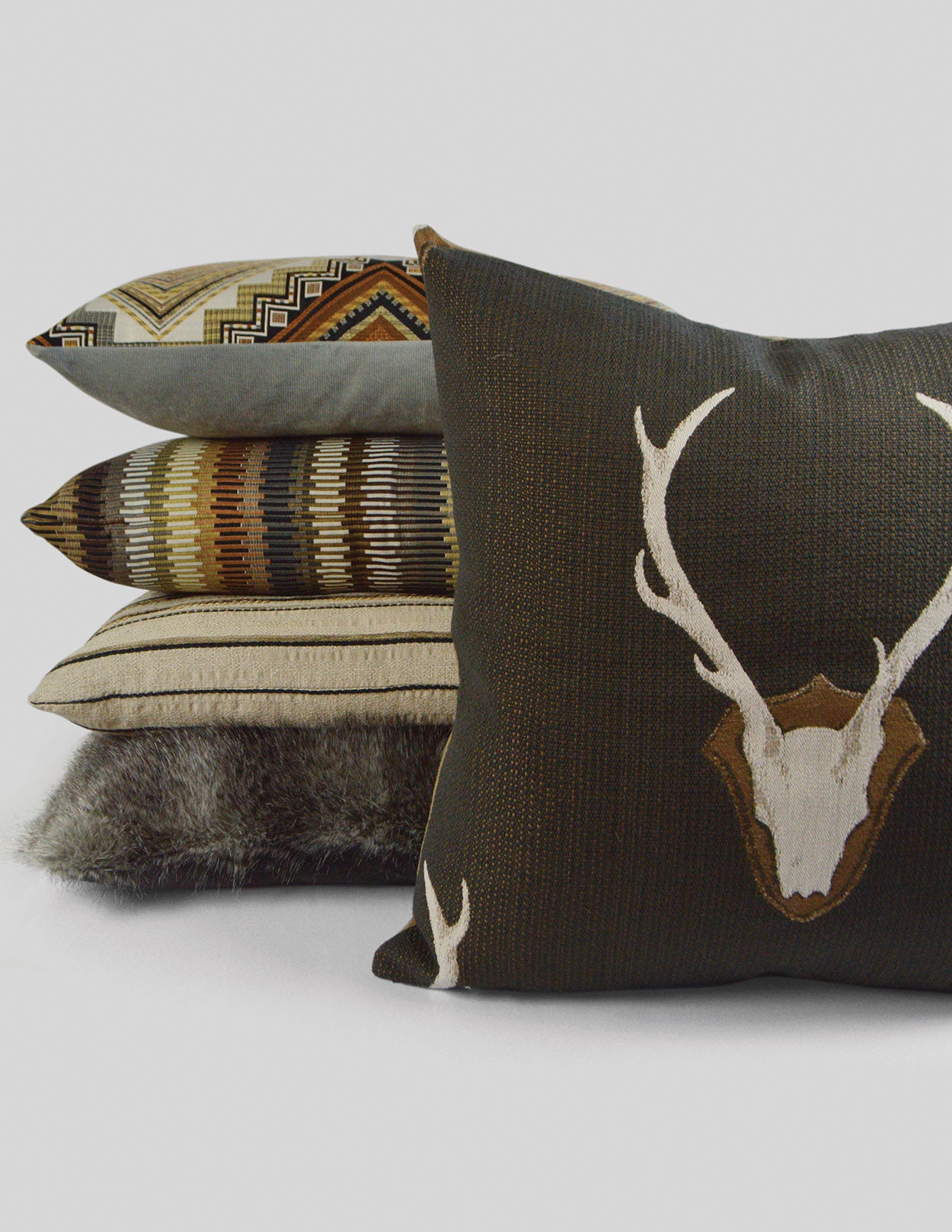 D.V. Kap Home Uncle Buck Pillow - Grey